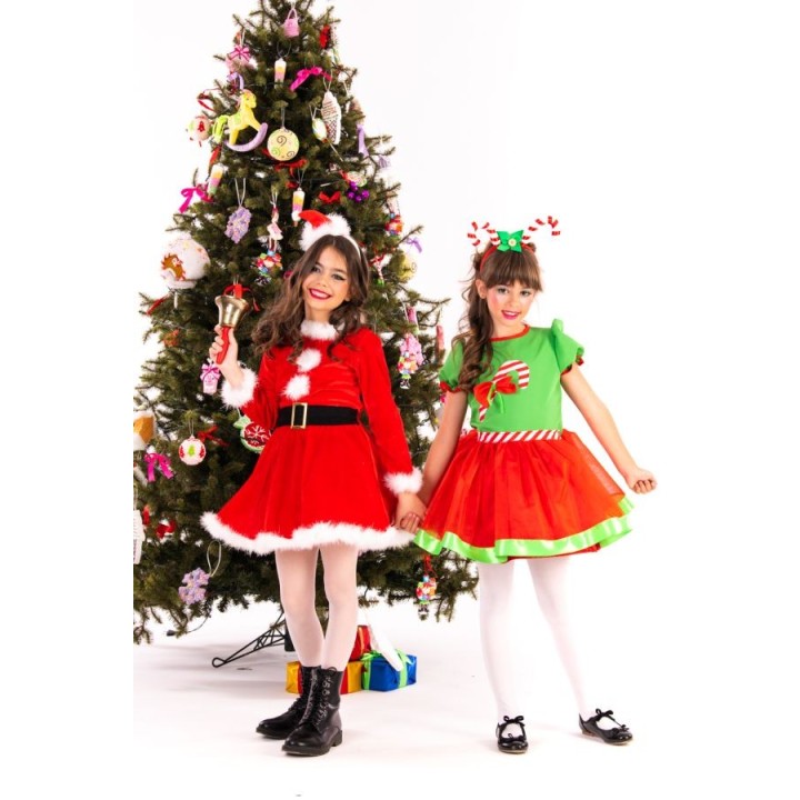 Girls Mrs Claus Christmas Costume | Carnavali.gr
