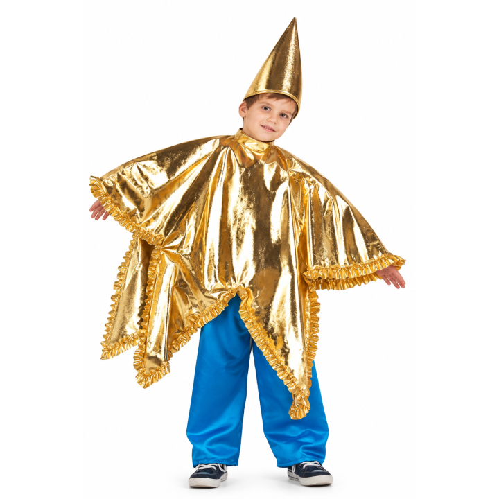 Kids Christmas Star Costume Silver or Gold | Carnavali.gr