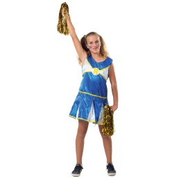 Kids' Blue Cheerleader Carnival Costume