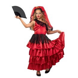 Kids' Spanish Flamenco Dancer Deluxe Carnival Costume