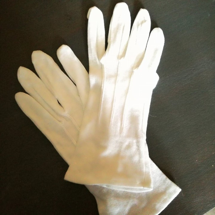 White Parade Gloves | Carnavali.gr